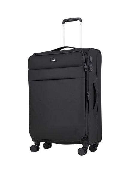 Rock Harper 8-Wheel 67cm Medium Suitcase, Black
