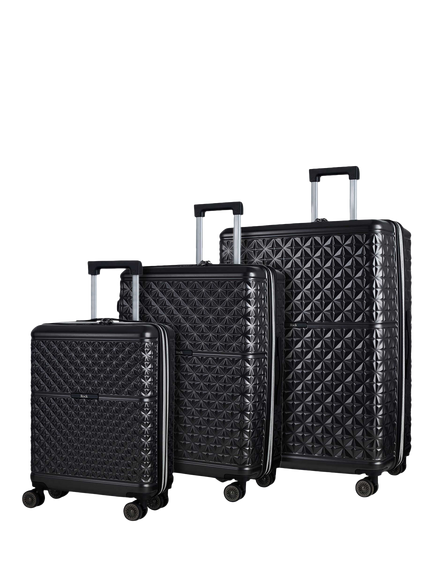 Rock Maya 8-Wheel Hard Shell Suitcase, Set of 3, Charcoal