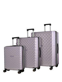 Rock Maya 8-Wheel Hard Shell Suitcase, Set of 3, Lilac