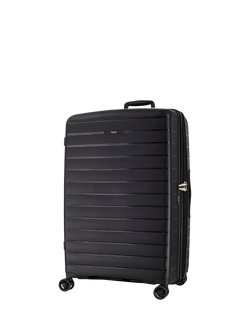 Rock Palma 4-Wheel 78cm Expandable Large Suitcase, 102L, Black