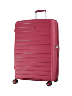 Rock Palma 4-Wheel 78cm Expandable Large Suitcase, 102L, Burgundy