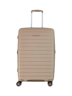 Rock Palma 4-Wheel 68cm Expandable Medium Suitcase, 65L - view 2, Champagne