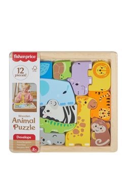 Fisher-Price Wooden Animal Puzzle, Multi