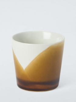 John Lewis Dipped Glaze Stoneware Cups, Set of 4, 200ml, Multi - view 2, Multi