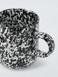 John Lewis Splattered Stoneware Mug, 285ml, Black