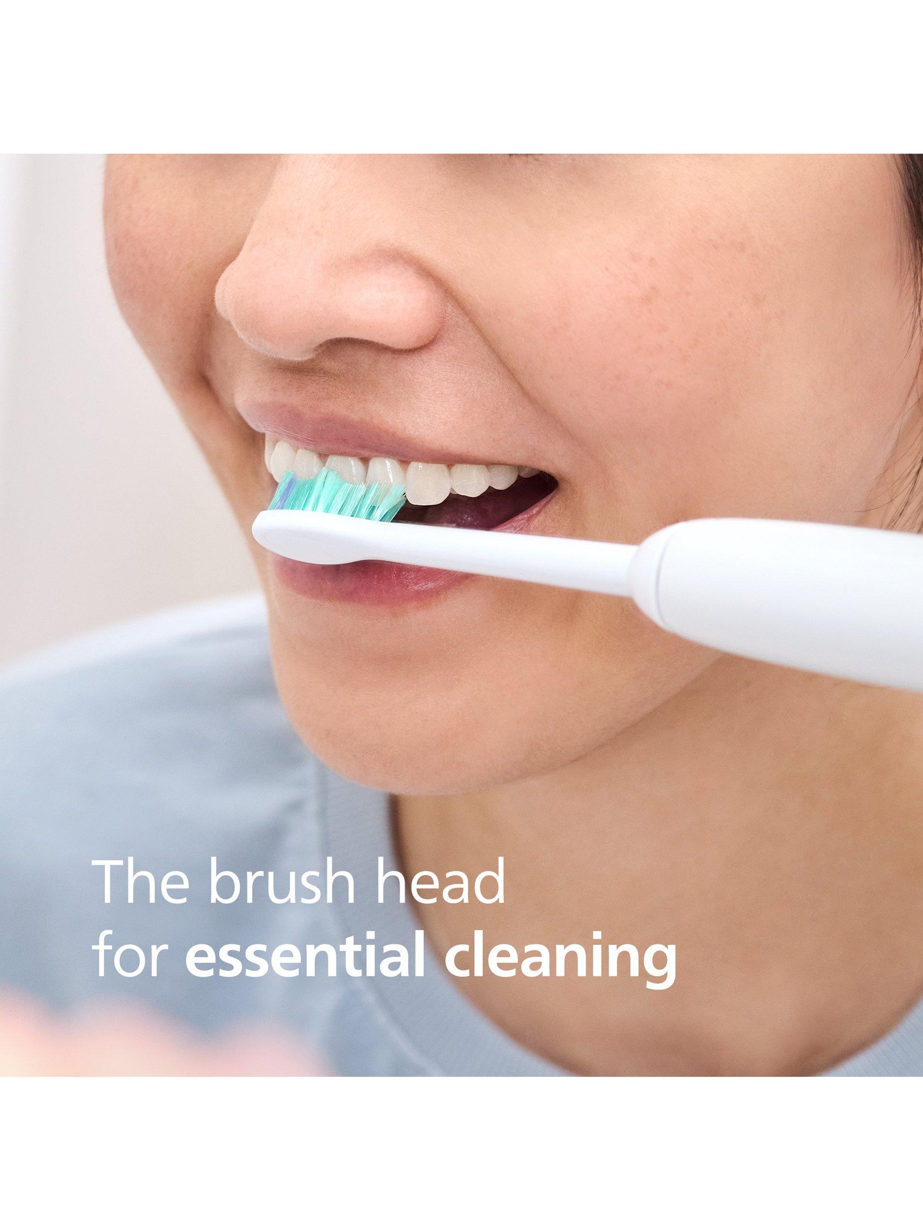 Product image 2 of 8, which shows Sonicare HX6014/87 C1 ProResults Replacement Toothbrush Heads, Pack of 4, White