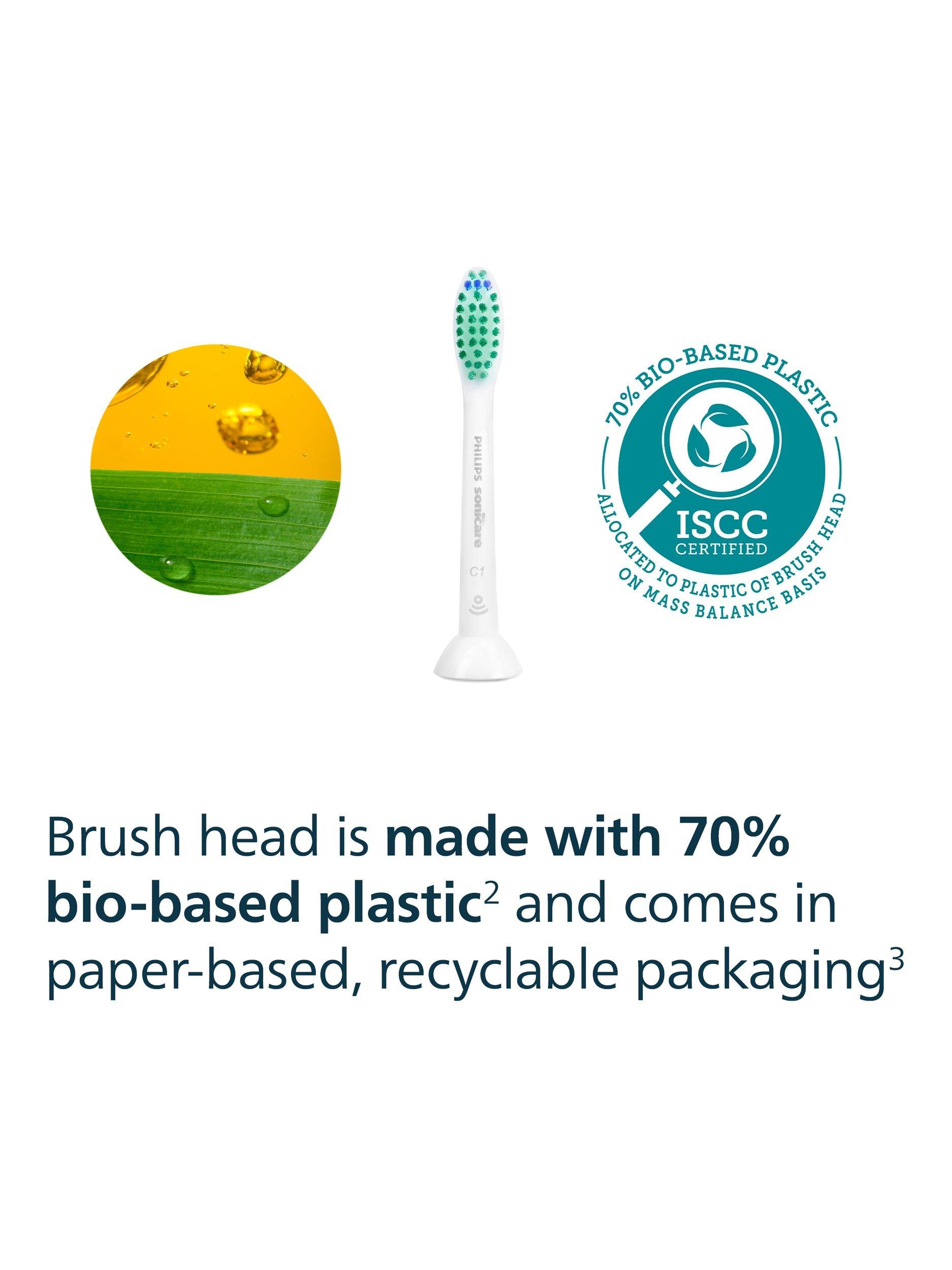 Product image 7 of 8, which shows Sonicare HX6014/87 C1 ProResults Replacement Toothbrush Heads, Pack of 4, White