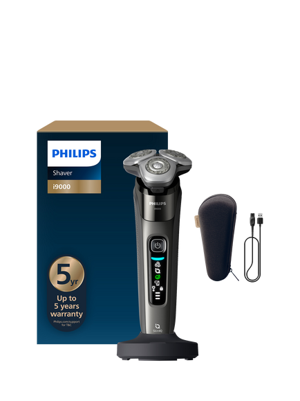 Philips X9002/10 i9000 Wet & Dry Electric Shaver, Dark Slate, Dark Slate