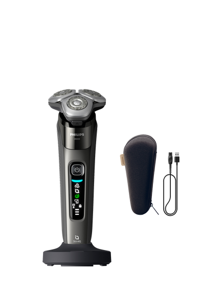 Philips X9002/10 i9000 Wet & Dry Electric Shaver, Dark Slate - view 2, Dark Slate