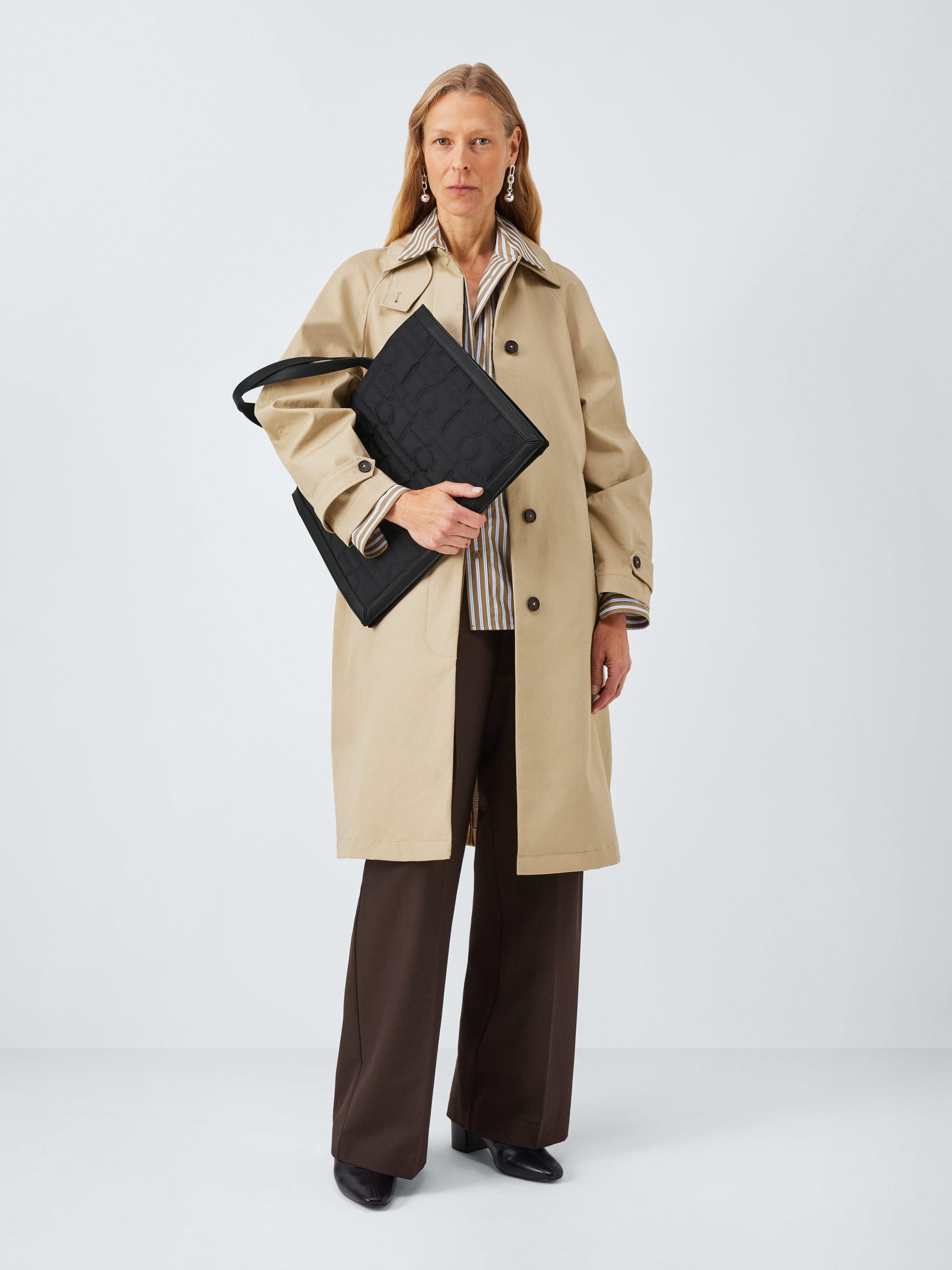 Product image 6 of 6, which shows John Lewis Quilted Logo Tote Bag, Black