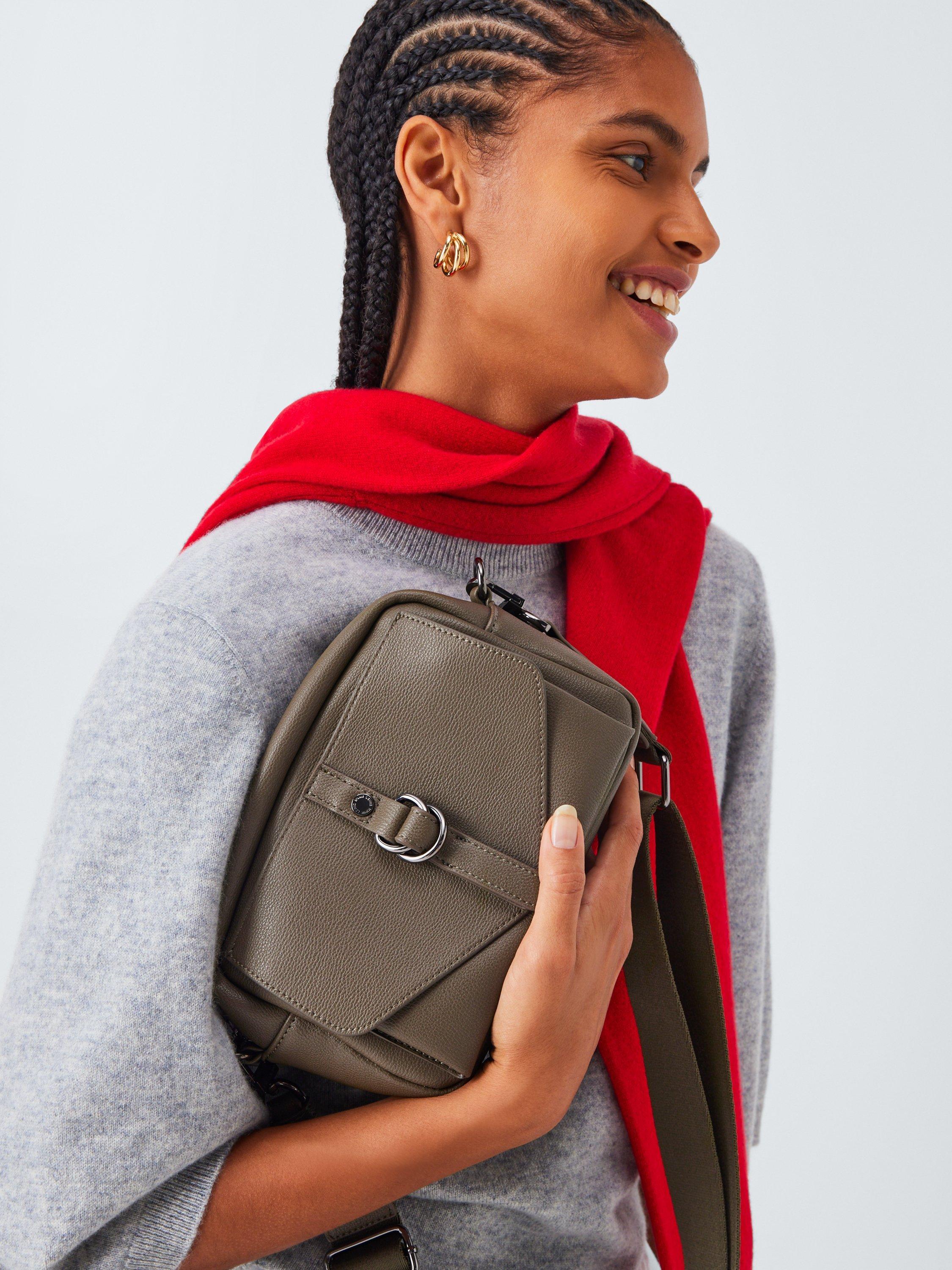 Product image 2 of 6, which shows John Lewis Small Utility Crossbody Bag, Khaki