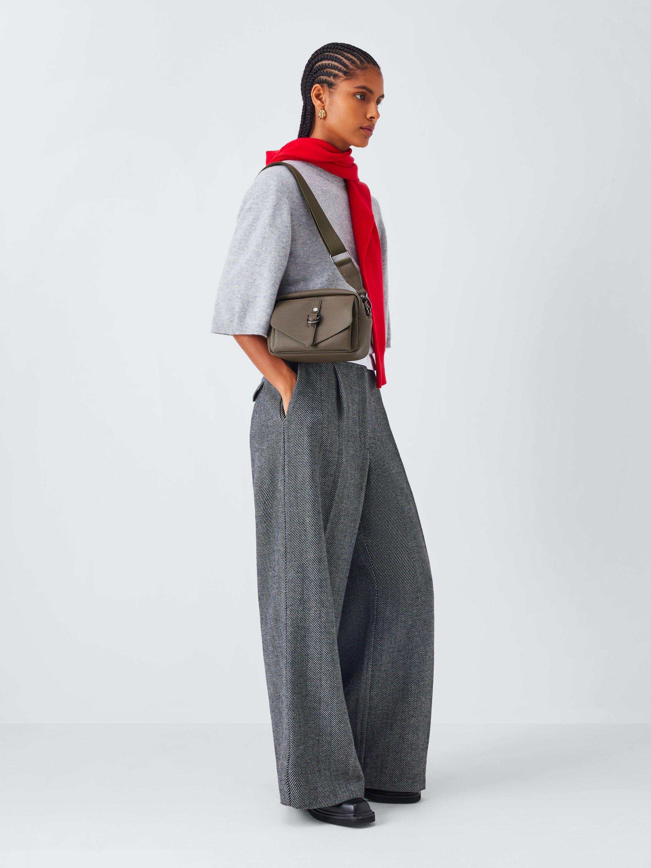 Product image 6 of 6, which shows John Lewis Small Utility Crossbody Bag, Khaki