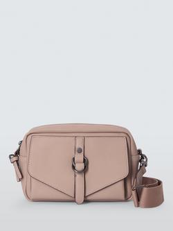 John Lewis Small Utility Crossbody Bag, Black, Mushroom