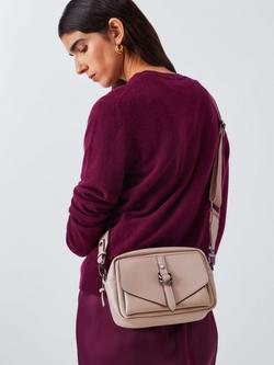 John Lewis Small Utility Crossbody Bag, Black - view 2, Mushroom