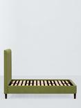 John Lewis Fleur Upholstered Bed Frame, Double, Deep Velvet Olive