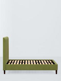 John Lewis Fleur Upholstered Bed Frame, Super King Size - view 2, Deep Velvet Olive