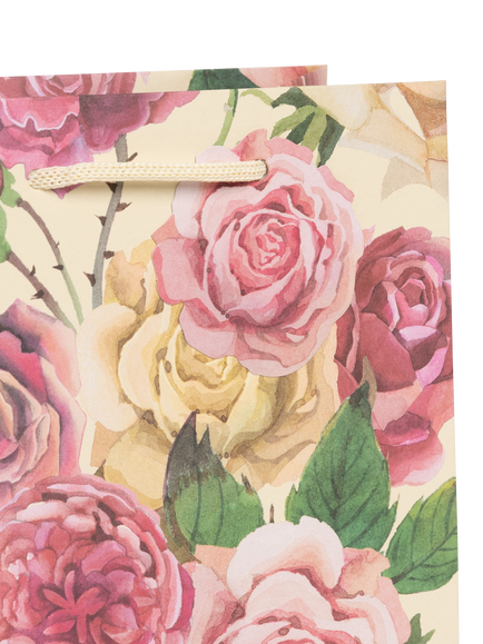 Emma Bridgewater Roses Gift Bag, Medium, Multi - view 2, Multi