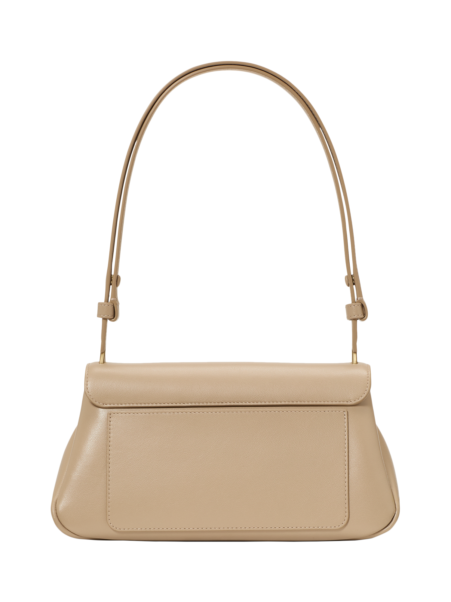 Product image 2 of 3, which shows kate spade new york Grace Fine Grain Leather Shoulder Bag, Taupe