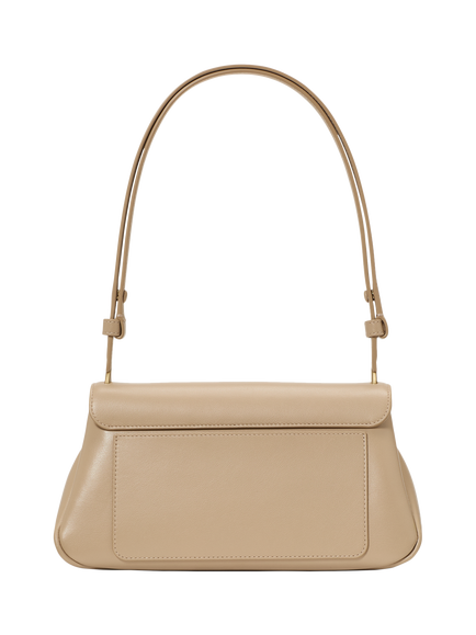 kate spade new york Grace Fine Grain Leather Shoulder Bag, Taupe - view 2, Taupe