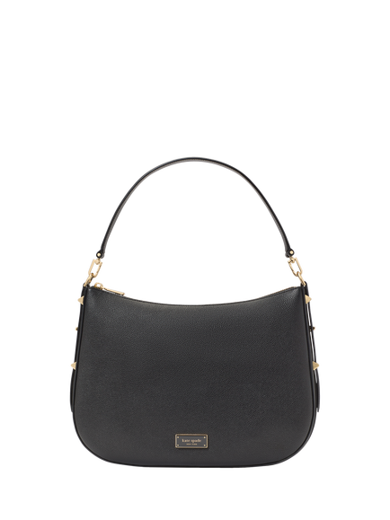 kate spade new york Liv Pebble Leather Large Hobo Bag, Black