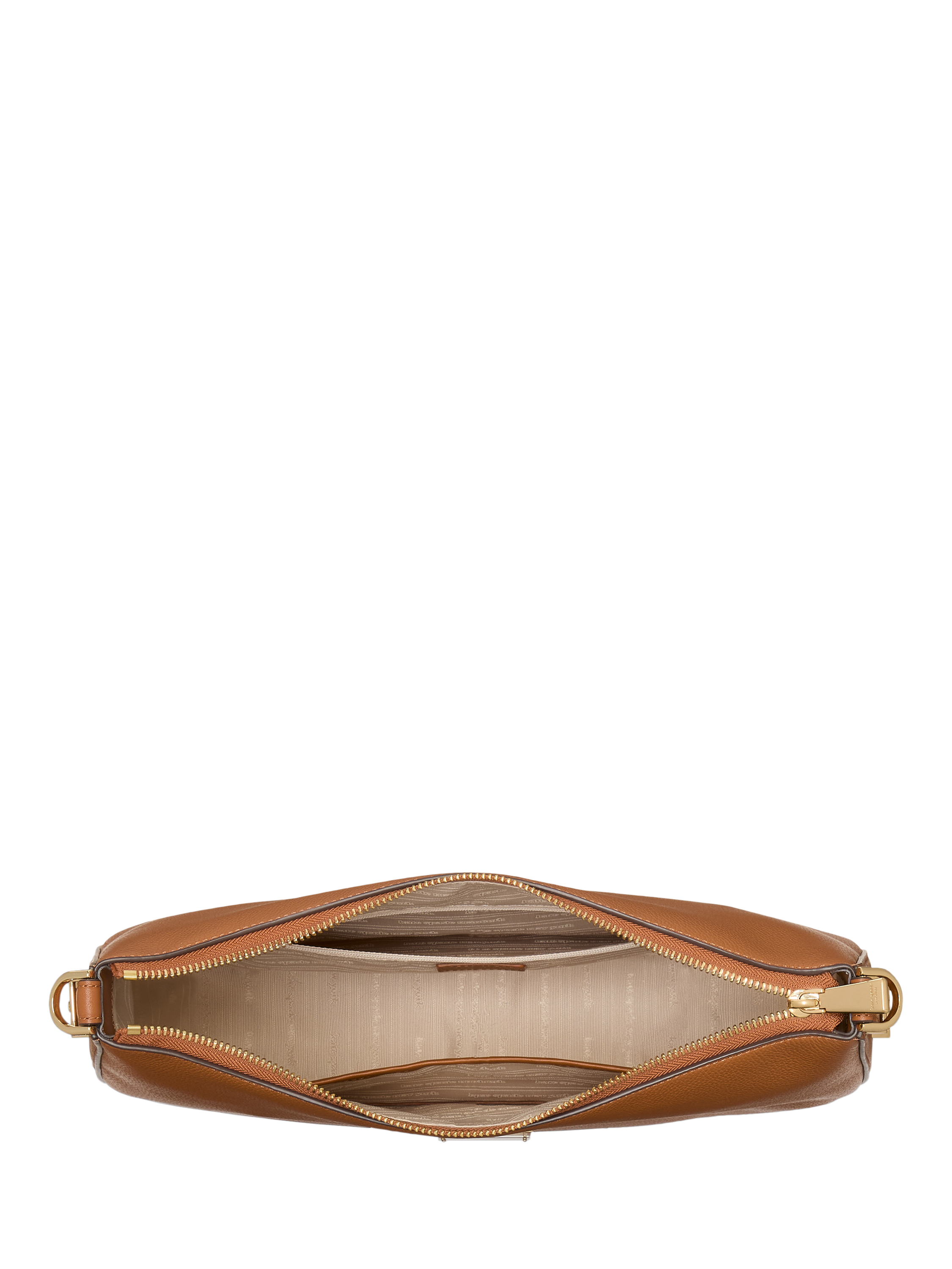 Product image 4 of 6, which shows kate spade new york Liv Pebble Leather Large Hobo Bag, Brown