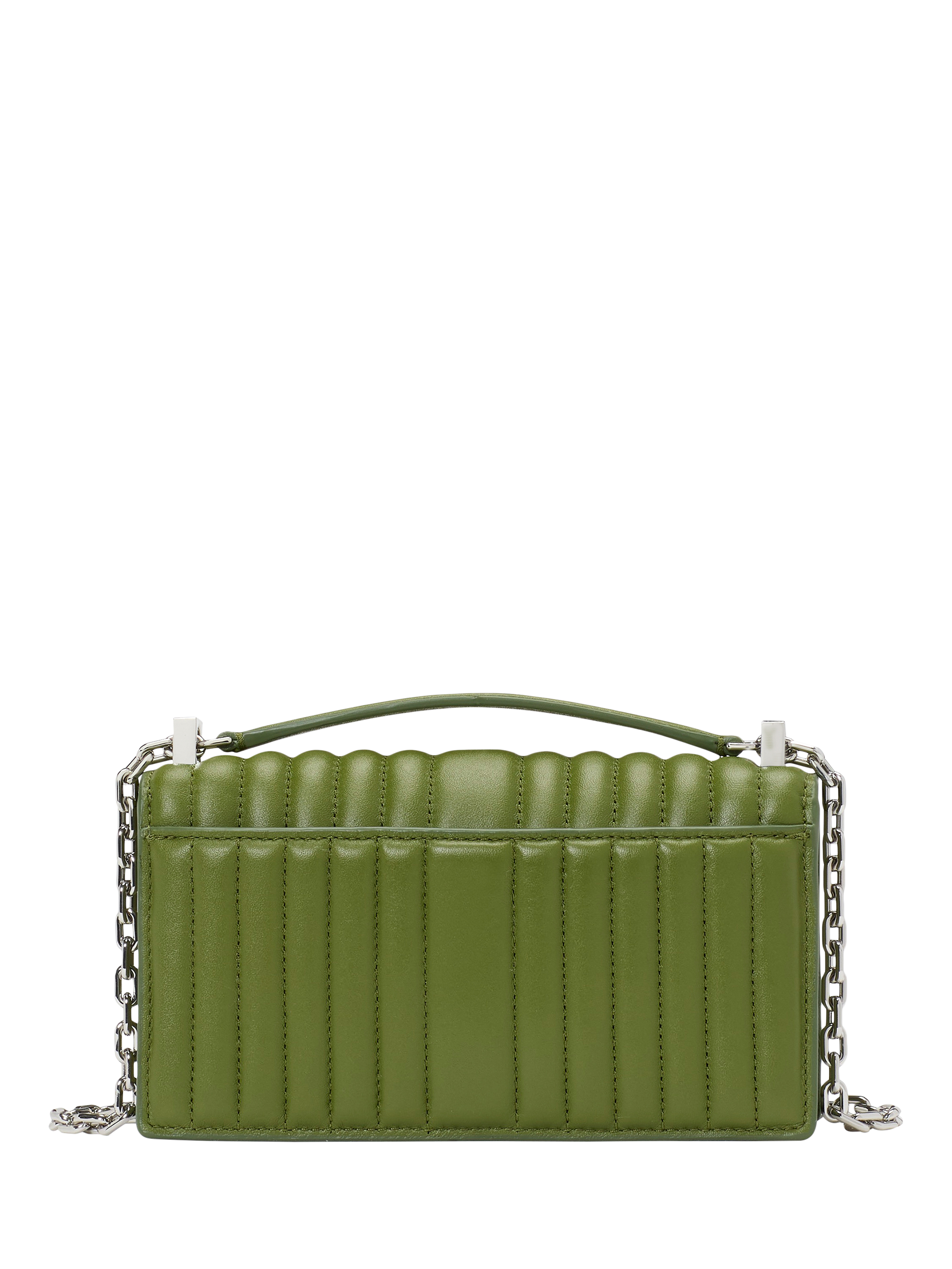 Product image 2 of 5, which shows kate spade new york Deco Quilted Leather Crossbody Bag, Jungle Vine