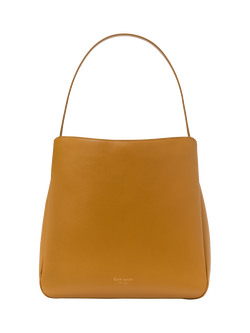 kate spade new york Grace Fine Grain Leather Large Hobo Bag, Ochre, Ochre