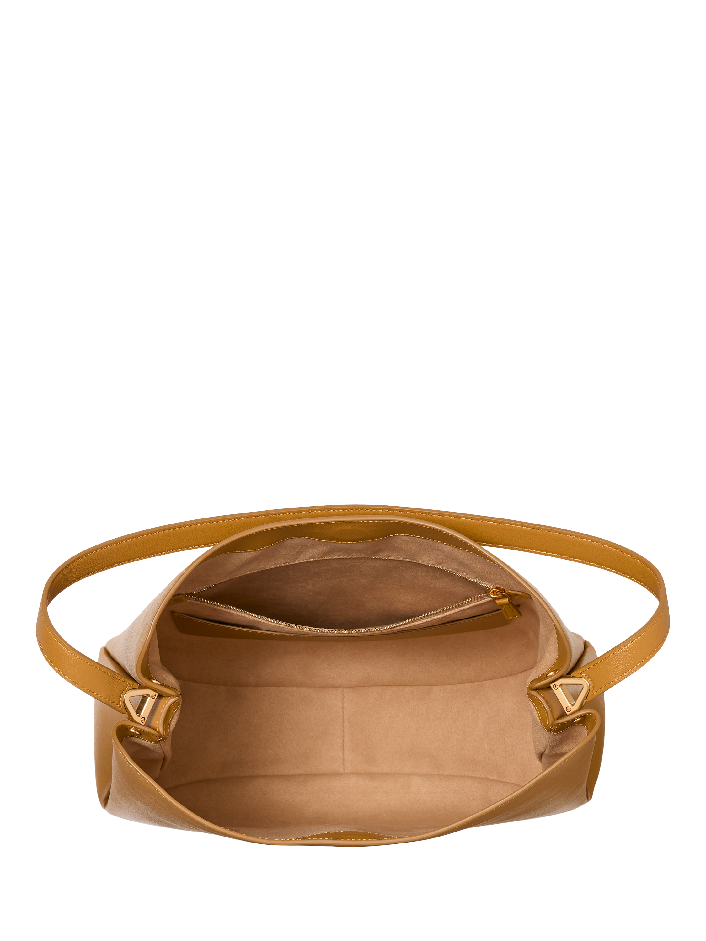 Product image 3 of 4, which shows kate spade new york Grace Fine Grain Leather Large Hobo Bag, Ochre