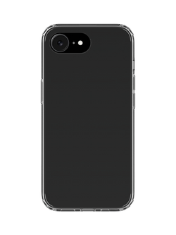 QDOS Hybrid Case for iPhone 16e, Clear, Clear