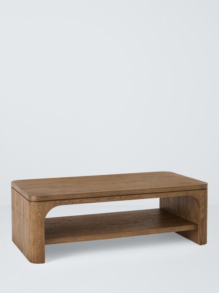 John Lewis Solace Cracked Oak Coffee Table, Mid Tone Oak, Mid Tone