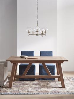 John Lewis Reclaimed Timber Extending Dining Table, Natural - view 2, Natural