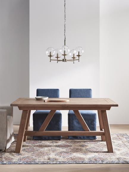 John Lewis Reclaimed Timber Extending Dining Table, Natural - view 2, Natural