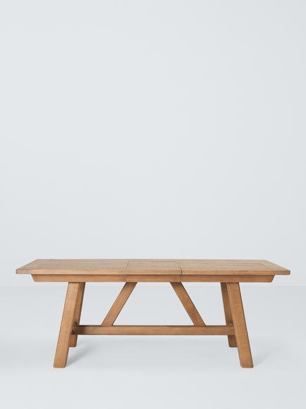 John Lewis Reclaimed Timber Extending Dining Table, Natural, Natural