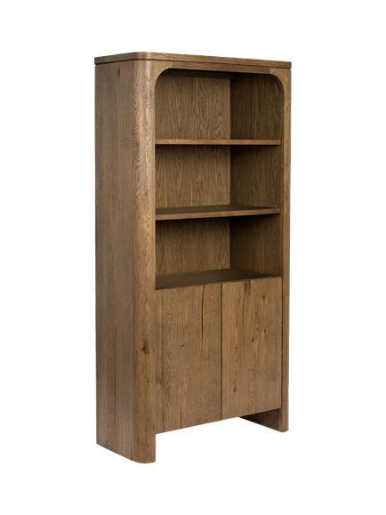 John Lewis Solace Bookcase, Oak, Mid Tone