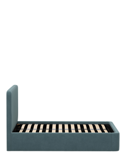 John Lewis Express Marilyn Ottoman Storage Upholstered Bed Frame, King Size - view 2, Deep Velvet Petrol