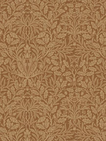 William Morris At Home Acorn Furnishing Fabric, Russet