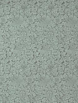 Bird & Anemone Woven Furnishing Fabric, Eucalyptus