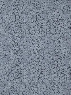 Bird & Anemone Woven Furnishing Fabric, Midnight