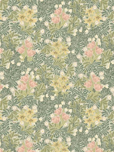 William Morris At Home Bower Furnishing Fabric, Apple