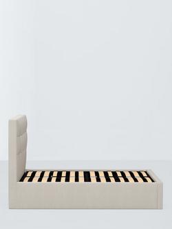 John Lewis Express Ingrid Ottoman Storage Upholstered Bed Frame, Double - view 2, Beige