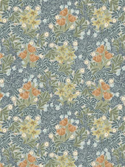 William Morris At Home Bower Furnishing Fabric, Bluebird