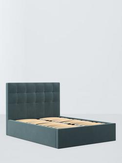 John Lewis Express Ingrid Ottoman Storage Upholstered Bed Frame, King Size, Petrol