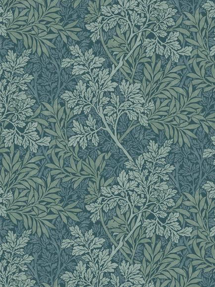 Foliage Furnishing Fabric, Indigo