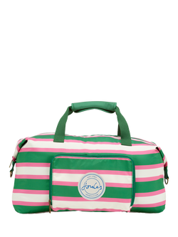 Joules Resort Stripe Packaway Duffle Bag, 33.4L, Multi