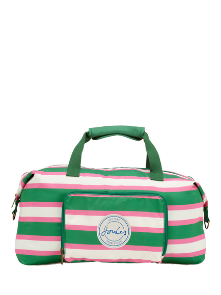 Joules Resort Stripe Packaway Duffle Bag, 33.4L, Multi
