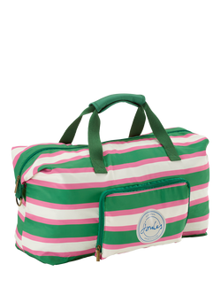 Joules Resort Stripe Packaway Duffle Bag, 33.4L - view 2, Multi