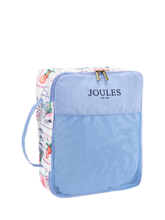 Joules Postcard Print Fabric Packing Cubes Set, 4 Piece
