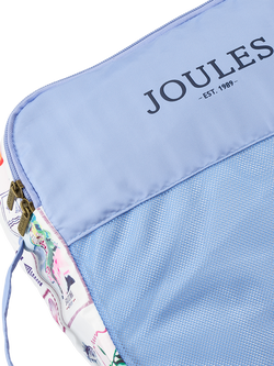 Joules Postcard Print Fabric Packing Cubes Set, 4 Piece - view 2, Multi
