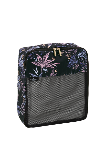 Sara Miller Black Botanic Packing Cubes Set, 4 Piece, Black/Multi, Black/Multi