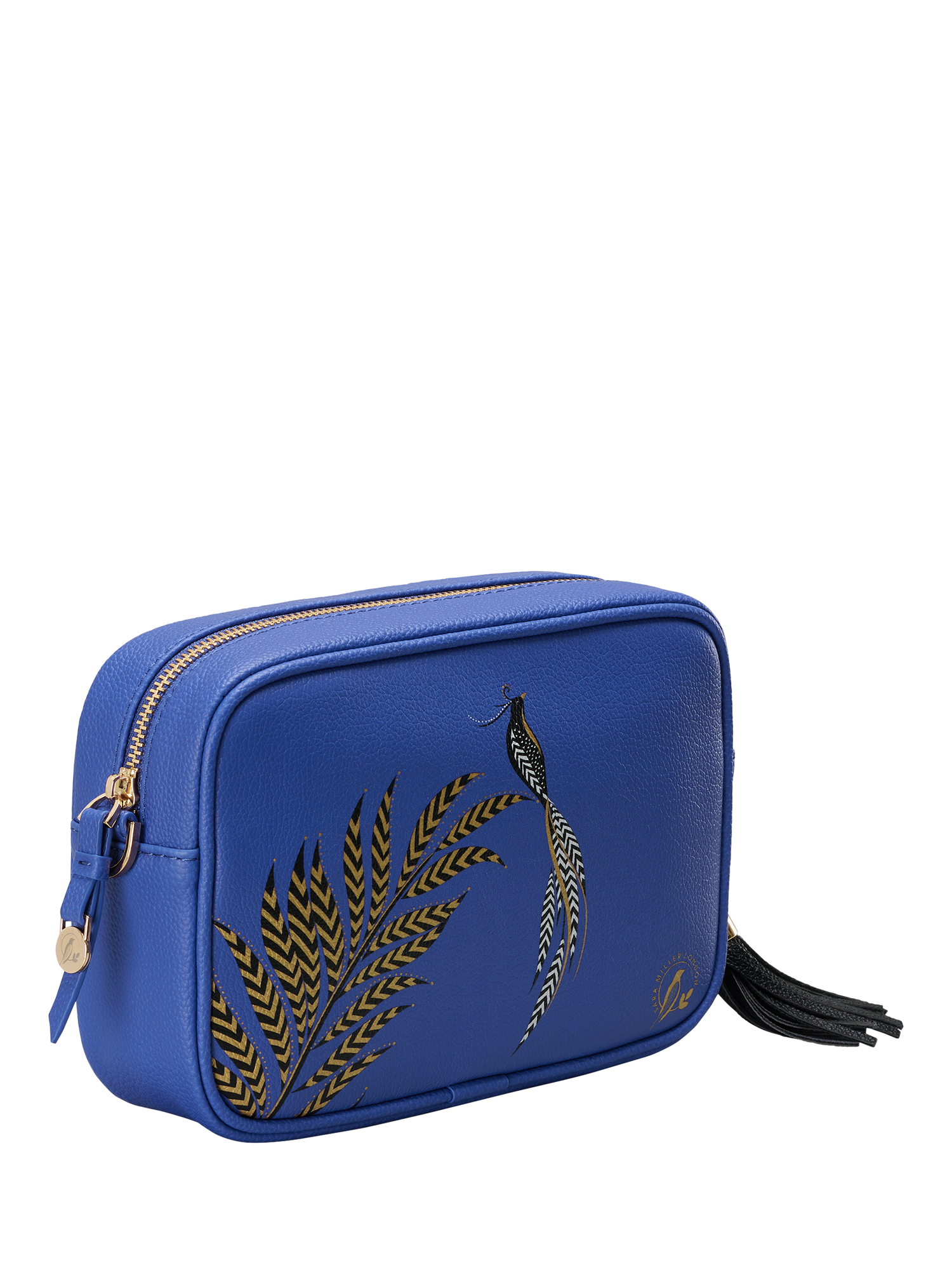 Product image 3 of 10, which shows Sara Miller Crossbody Camera Bag, Blue/Multi